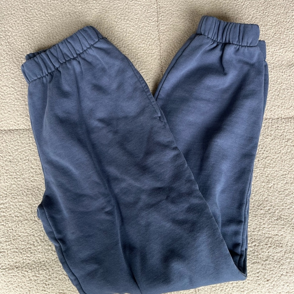 brandy melville john galt pacsun navy rosa sweatpants
